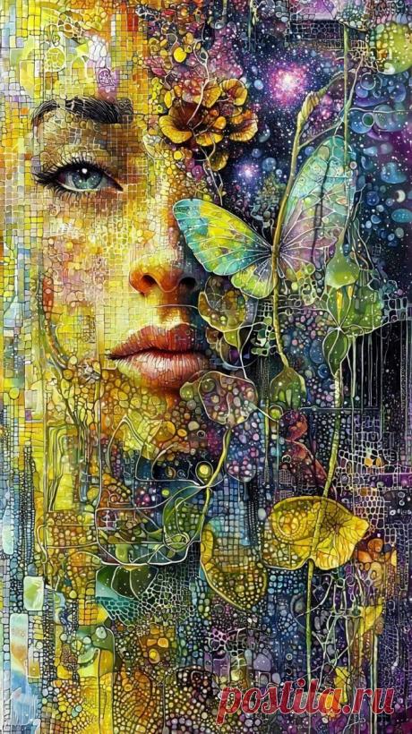 Парящий сад: симбиоз природы и космоса. midjourney