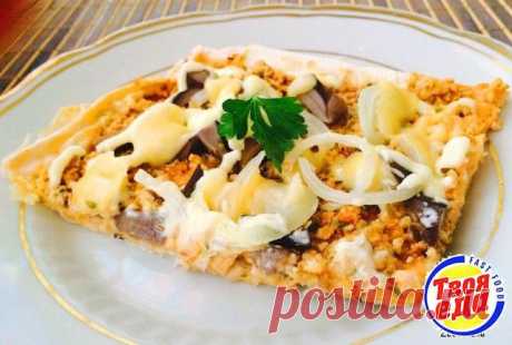 Вкуснейшая пицца на тонком лаваше за 20 минут