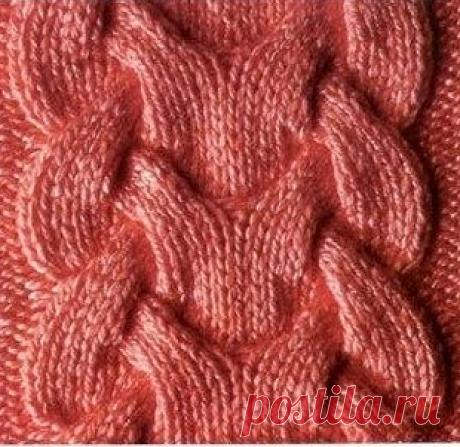 Королевская коса спицами