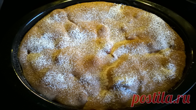 самая простая шарлотка с яблоками и изюмом | 4vkusa.ru