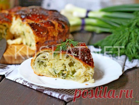 Пирог с брынзой и зеленью. Пошаговый рецепт с фото &amp;bull; Кушать нетКушать нет