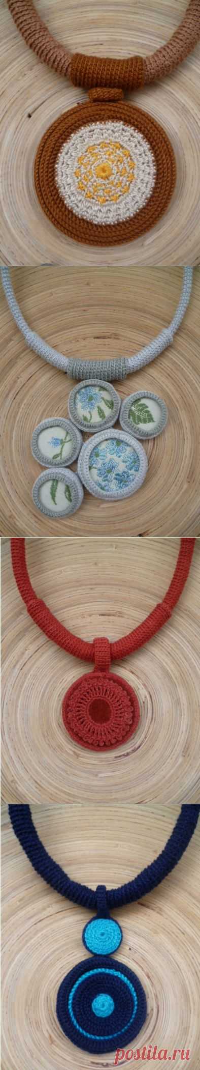 Вязание крючком. Ожерелья своими руками. Мастер-класс