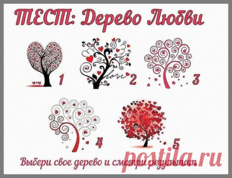 Выберите дерево, которое Вам больше нравится,и узнай результат