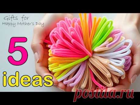 😍5 MAGICAL GIFT IDEAS😍 For Mother's Day Flowers from chenille wire Pipe cleaner