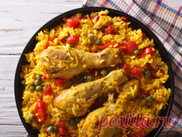 Курица с рисом и овощами
