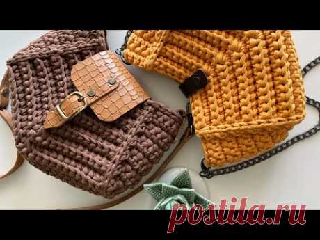 2 ИЗДЕЛИЯ ЗА 1 ВЕЧЕР 🔥😍 ИЗ 1 МОТКА ПРЯЖИ. ВЕСНА-ЛЕТО 2023🥰 ВЯЗАНАЯ СУМКА РАКУШКА