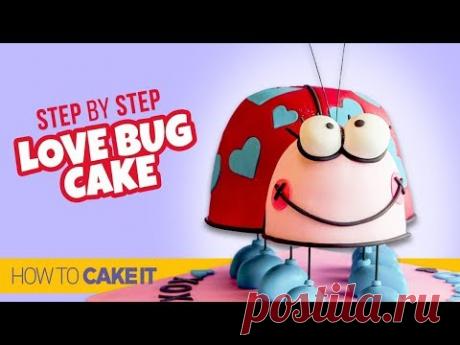How To Make A Valentines Love Bug Cake by Vanessa Fiorini | How To Cake It Step By Step