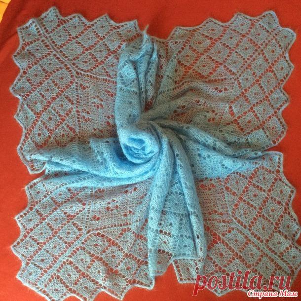 .. Оренбургский платок из мохера - Вязание спицами - Страна Мам