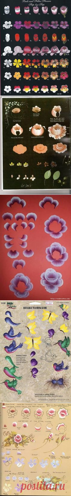 (116) Floral Decorative Painting... Zhostovo style | Brushes