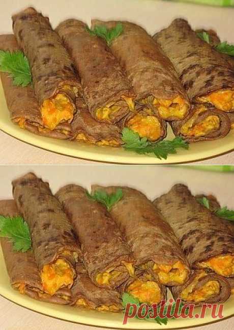 Рецепт закусочных, печёночных блинчиков..