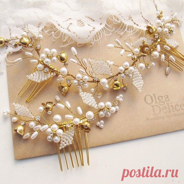 Гребешки для невесты Ирины))) #olgadelice