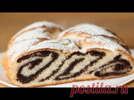 Рулет с маком. Постное дрожжевое тесто | Poppy Seed Roll from Vegan Yeast Dough