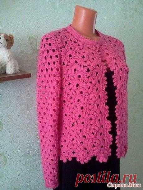 Жакет розовый