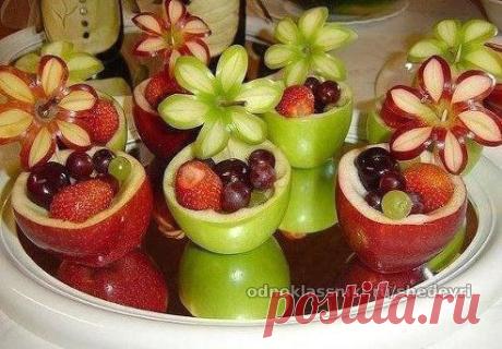 Фруктовые корзиночки украсят любой праздник.