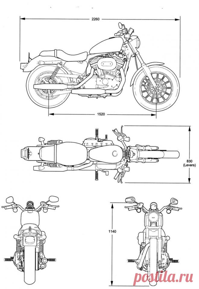 Технические чертежи Harley