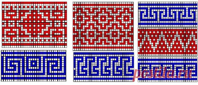 Учимся вязать узор «Ленивый жаккард» | Журнал Ярмарки Мастеров