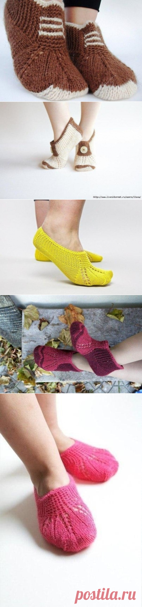 Как связать тапочки от ETSY