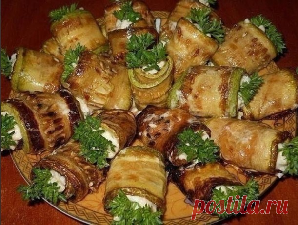 Кабачковые рулетики
