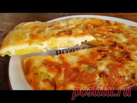 Запеканочка: кабачок и картошка. И кефира немножко!