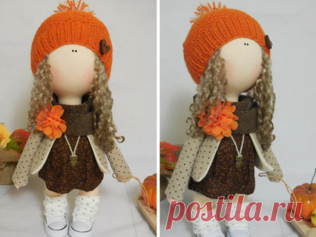 Cloth doll Handmade doll Tilda doll Textile by AnnKirillartPlace