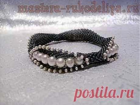 Мастера рукоделия - рукоделие для дома. Бесплатные мастер-классы, фото и видео уроки - Мастер-класс по бисероплетению: Браслет Peeking Pearls