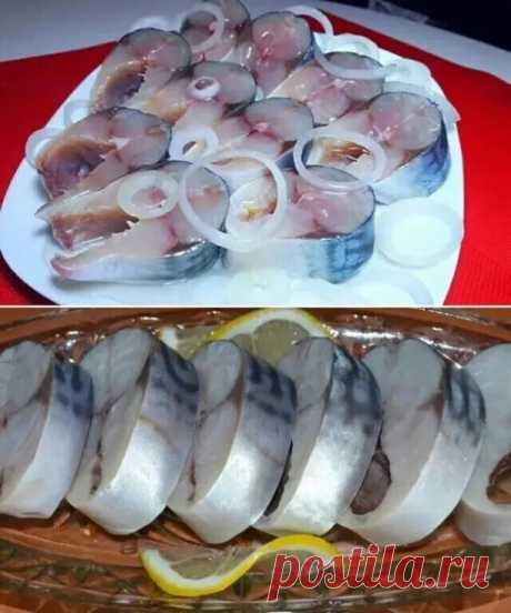 Скумбрия в шикарном маринаде

В таком маринаде скумбрия не уступает красной рыбе
Ингрeдиенты:

- Скумбрия (замороженная, разморозить) 2 шт
- лук репчатый по вкусу
- вoда 250 мл
- гвоздика 6 шт
- перец горошком шепотка
- перец душистый молотый 1/3 ч л
- зерна кориандра шепотка
- соль 2 ч л
- сахар 0,5 ч л
- масло подсолнечное 2 ст л
- уксус яблочный 2,5 ст л

Приготовление:

Скумбрию почистить, порезать на кусочки. Воду вскипятить, добавить туда соль, сахар, гвоздику, перец...