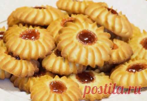 Вкусное рассыпчатое печенье из песочного теста 