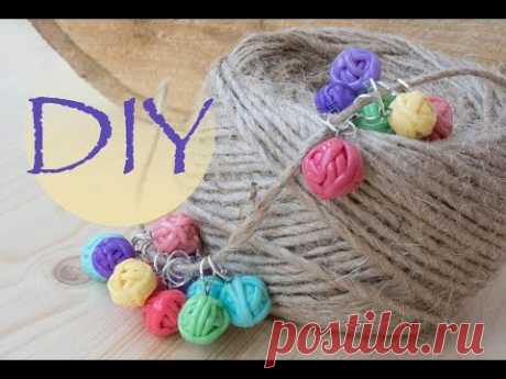 Маркеры для вязания из полимерной глины / Markers for knitting from polymer clay