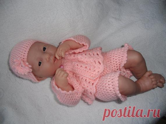 Crochet pattern for Berenguer 14 inch la newborn by petitedolls, £2.50