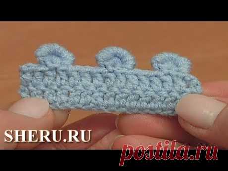 Пико крючком или нежная и простая обвязка Урок 42 часть 16