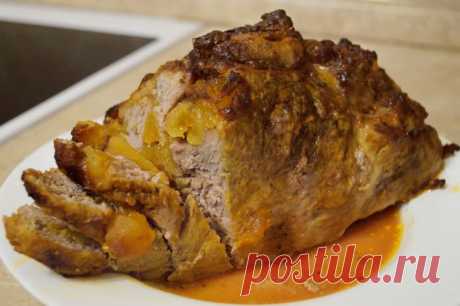 Запеченное в духовке мясо с курагой - Простые рецепты Овкусе.ру