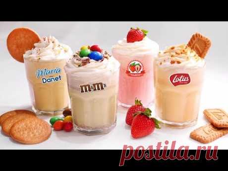 Aprende con este vídeo a como hacer 4 tipos de batidos helados que son fáciles, rápidos y deliciosos. Aprenderás a hacer batidos de fresa, de galletas Lotus,...
