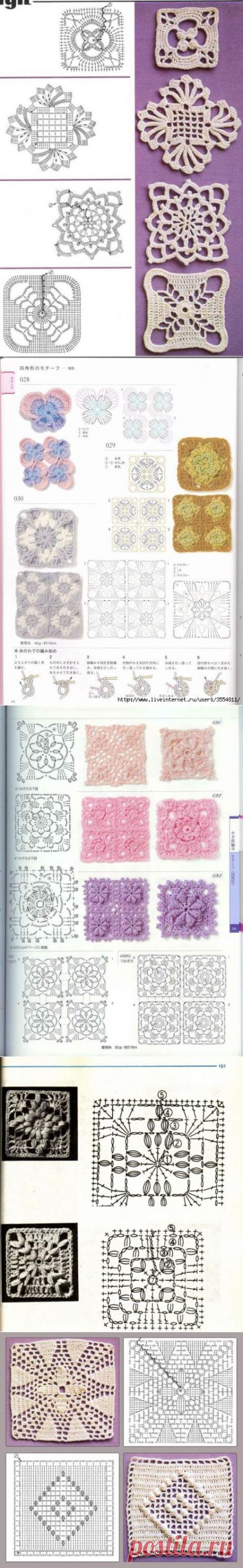 Busy Housewives: Square crochet motifs