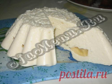 Творожная пасха с бананами