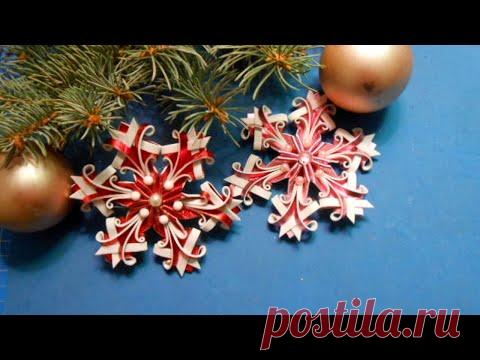 Очаровательные снежинки из фоамирана на Рождество и Новый год