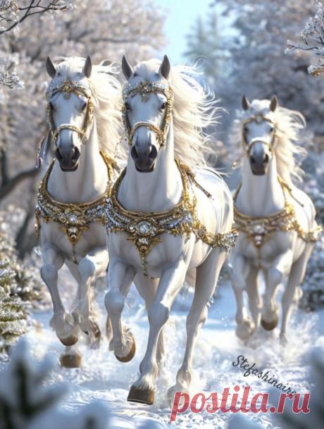 Кони белогривые ~ Стихи (Лирика пейзажная)