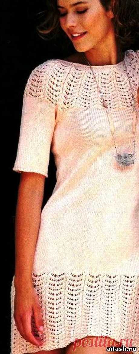 Платье с ажурной кокеткой - 24 Февраля 2014 - Женский интернет журнал Айлаш - Онлайн журнал &quot;Айлаш&quot;