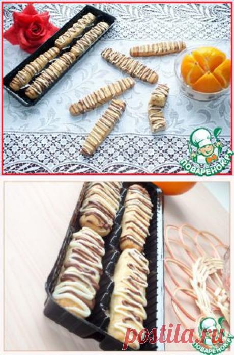 Апельсиново-ореховые палочки с шоколадом - кулинарный рецепт