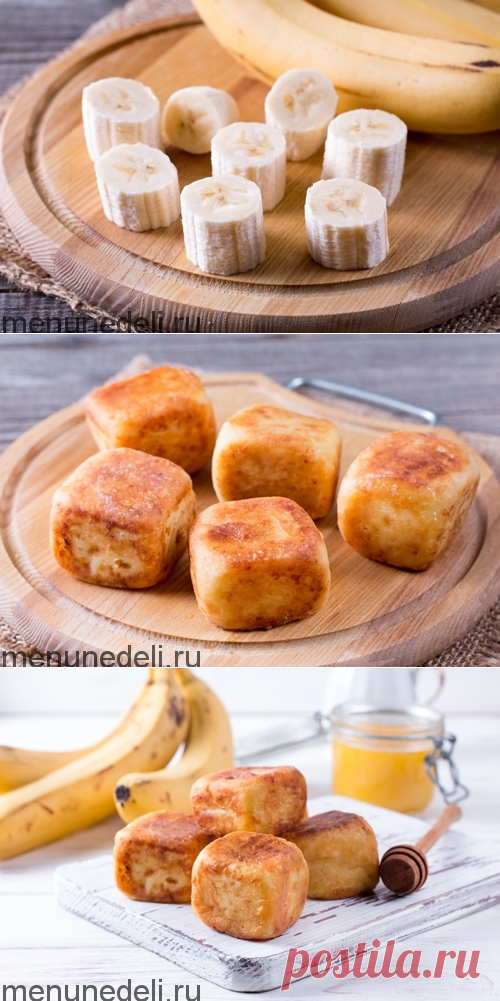Рецепт сырников-кубиков с бананом