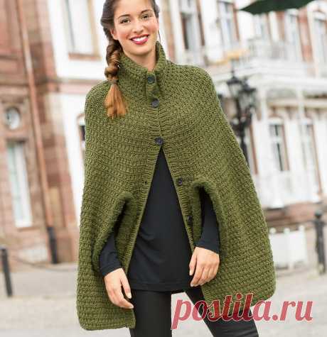 Кейп со структурным узором