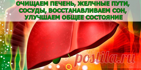 ОЧИЩАЕМ ПЕЧЕНЬ, ЖЕЛЧНЫЕ ПУТИ, СОСУДЫ, ВОССТАНАВЛИВАЕМ СОН, УЛУЧШАЕМ ОБЩЕЕ СОСТОЯНИЕ.