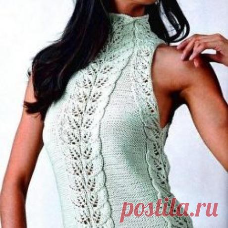 АЖУРНЫЙ ЖАКЕТ (Вязание спицами) | Журнал Вдохновение Рукодельницы