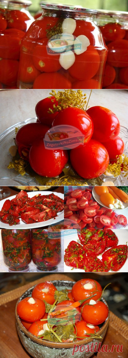 Рецепты из помидоров на зиму. Маринуем, солим, квасим