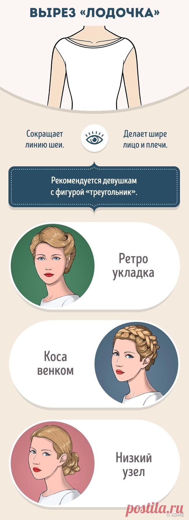 Как правильно сочетать прическу и вырез на платье