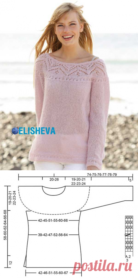 Джемпер из альпаки вязаный спицами от Drops Design: описание от S до XXXL | Блог elisheva.ru