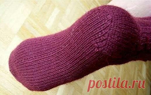 Как вязать пяточку 