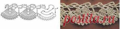 Кайма крючком. Схема | Наш дом