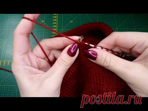 Прибавка из протяжки, лицевая и изнаночная