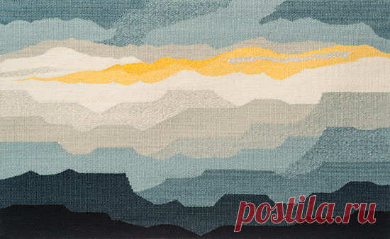 Tapestry Artist Linda Giesen: Blue Mesas