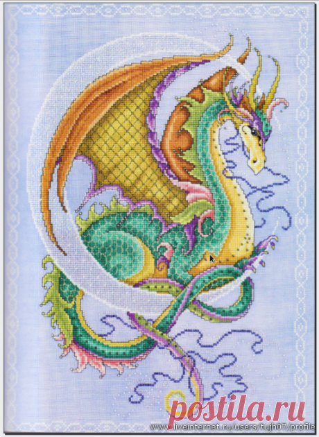 Схема вышивки &quot;Дракон&quot;